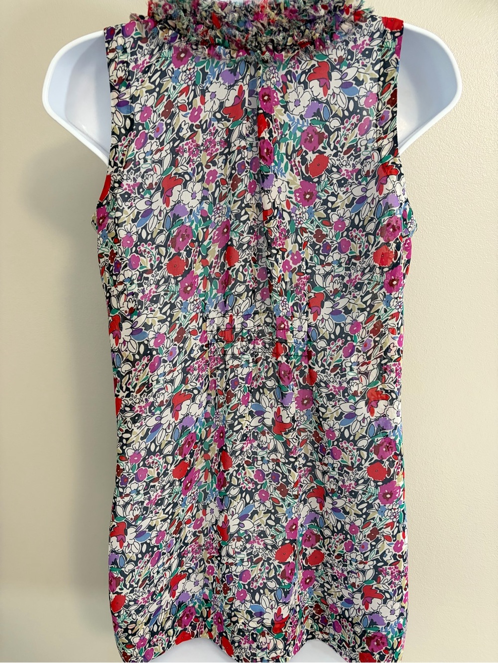 CAbi Multicolor Floral Ruffle-Neck Sleeveless Tank - Picture 2 of 16